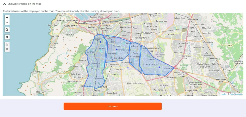 geo boundries group areas